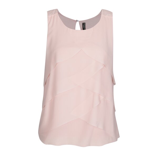 Top roz deschis cu volane - Madonna