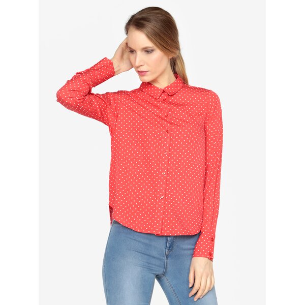 Camasa rosie cu buline VERO MODA Nicky