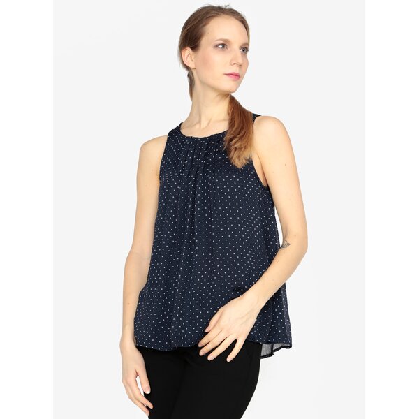 Top bleumarin cu buline VERO MODA Lotta