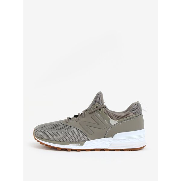 Pantofi sport verzi cu insertii de plasa pentru barbati - New Balance MS574