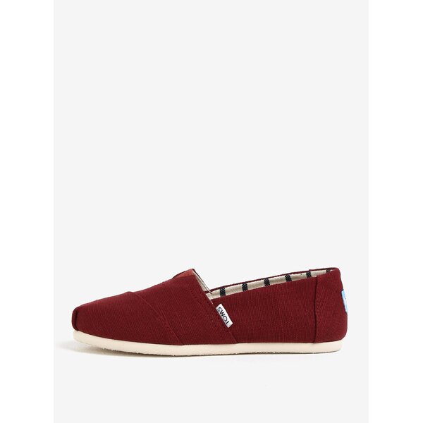 Espadrile bordo cu insertie elastica si logo pentru femei - TOMS