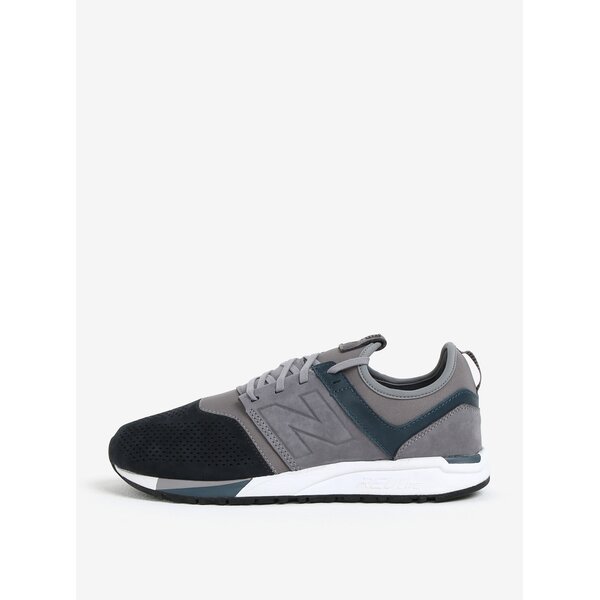 Pantofi sport gri din piele intoarsa pentru barbati New Balance MRL247