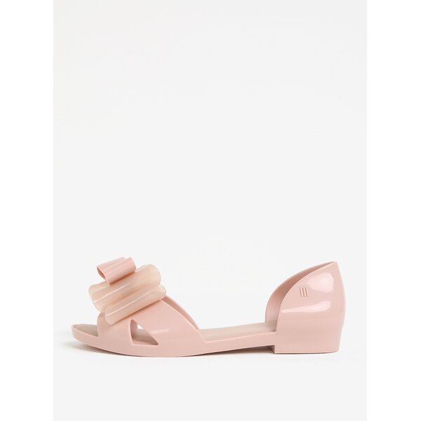 Sandale roz pal cu funda decorativa - Melissa Seduction