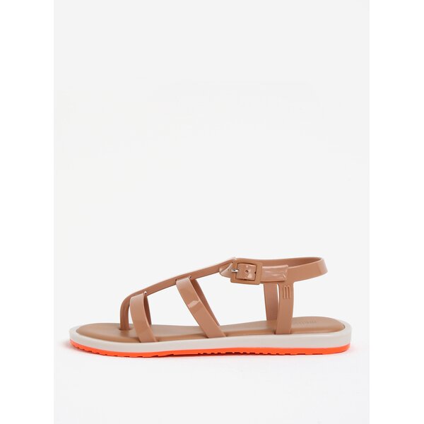 Sandale maro deschis impermeabile Melissa Caribe Verao