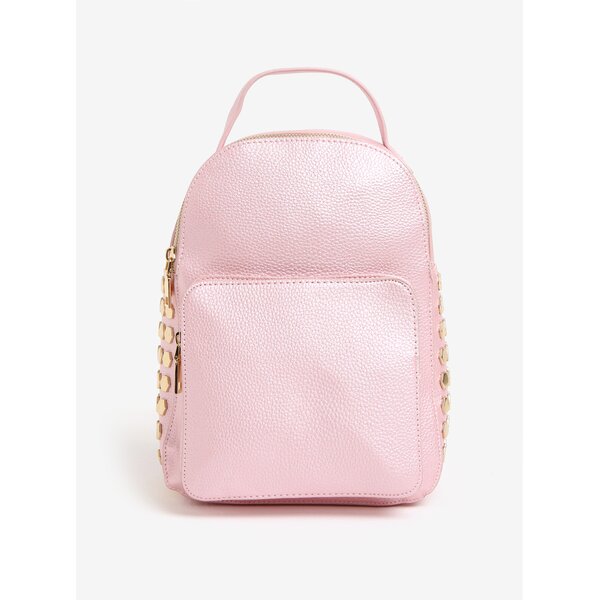 Rucsac roz elegant cu detalii aurii MISSGUIDED