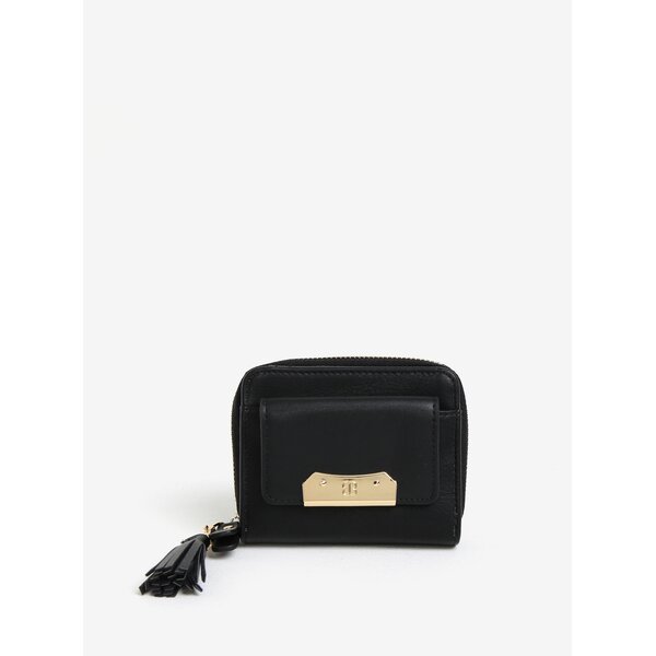 Portofel mic negru cu ciucure decorativ - Bessie London