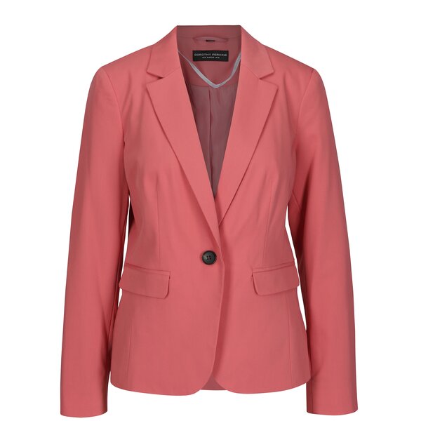 Sacou corai cu umeri intariti si buzunare - Dorothy Perkins