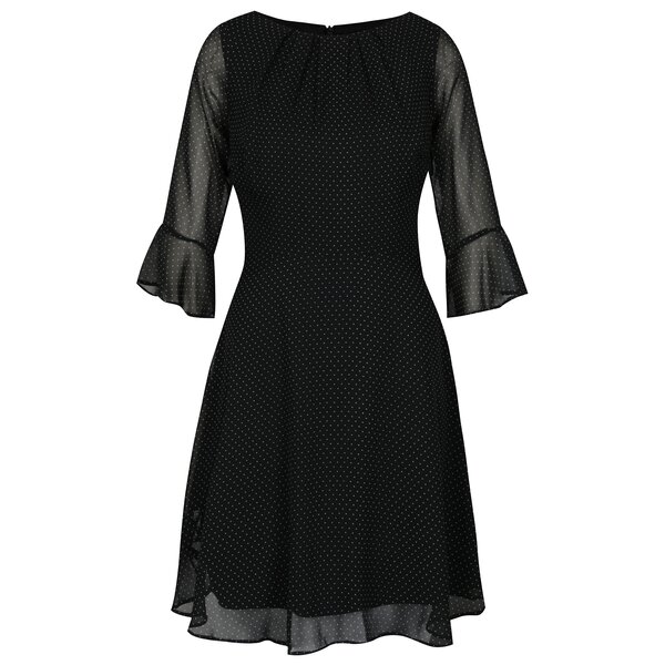 Rochie midi neagra cu buline Billie & Blossom
