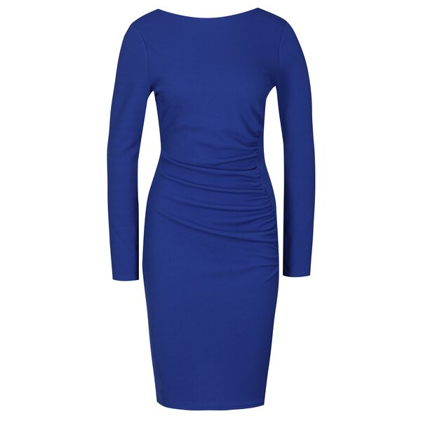 Rochie albastra tubulara cu pliuri laterale Dorothy Perkins