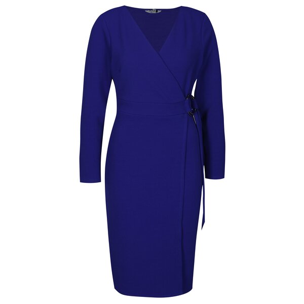 Rochie albastra suprapusa cu cordon Dorothy Perkins