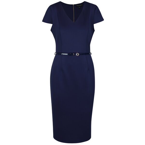 Rochie bleumarin tubulara cu curea Dorothy Perkins