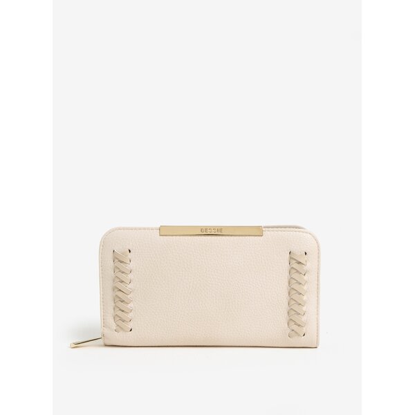 Portofel crem cu detalii decorative - Bessie London