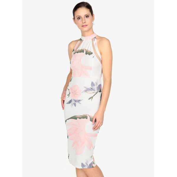 Rochie cu print floral si decupaje AX Paris