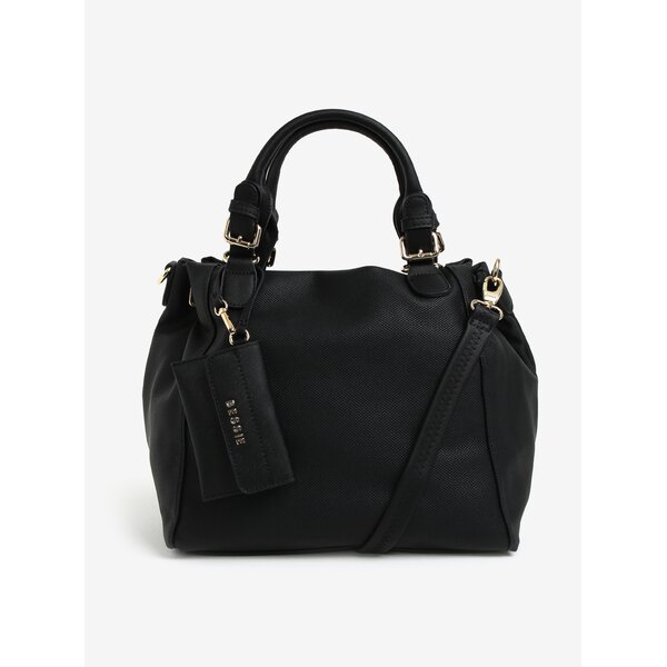 Geanta neagra cu manere si portofel exterior - Bessie London