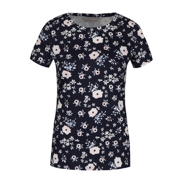 Tricou bleumarin cu print floral - Dorothy Perkins Petite