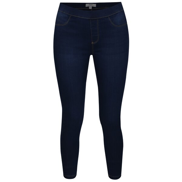 Jeggings cropped bleumarin cu talie clasica - Dorothy Perkins