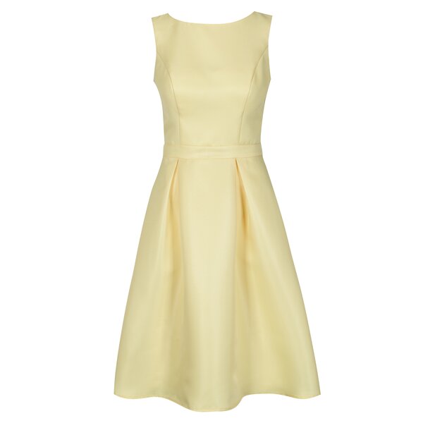 Rochie galbena cu decupaje si broderie - Chi Chi London Noelie