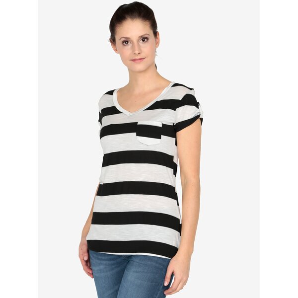 Tricou negru&crem in dungi - Haily´s Helen