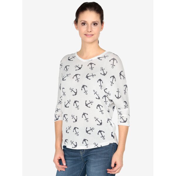 Pulover subtire crem cu imprimeu - Haily´s Lisa