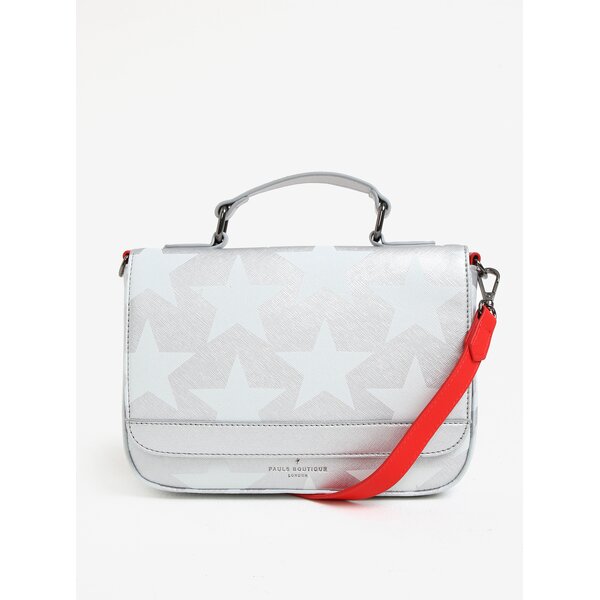 Geanta crossbody argintie cu print stele Paul´s Boutique Nicole