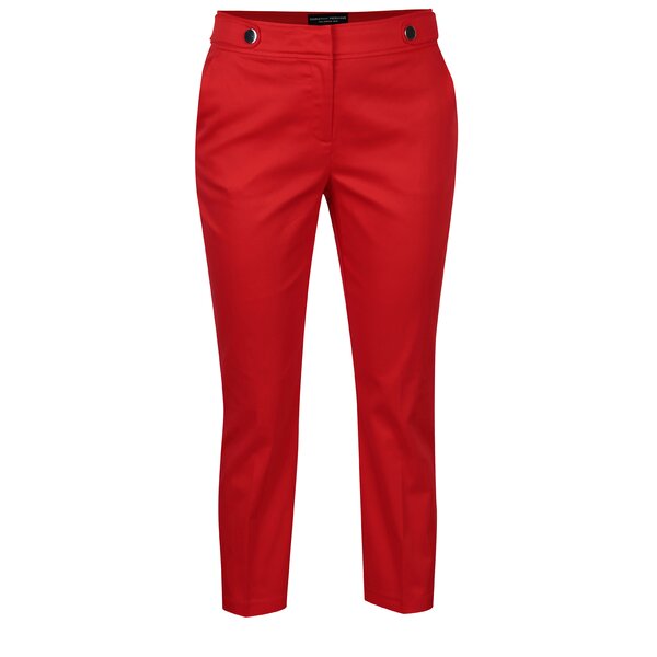Pantaloni rosii cu nasturi decorativi - Dorothy Perkins