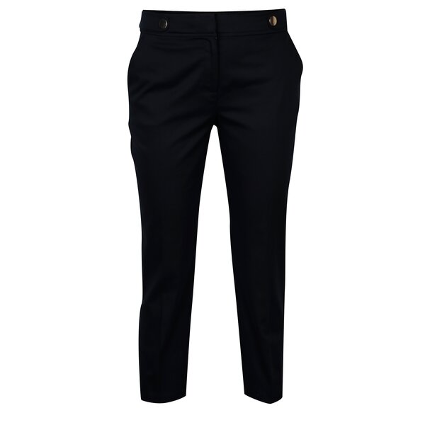 Pantaloni bleumarin cu nasturi decorativi - Dorothy Perkins