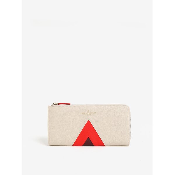 Portofel mare crem&rosu Pauls Boutique Evie