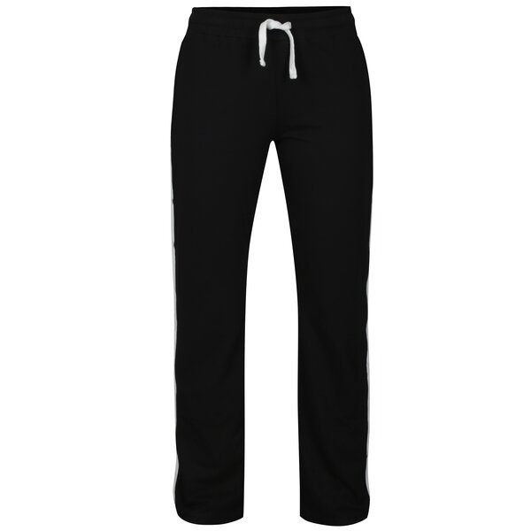 Pantaloni sport negri cu dungi si tinte pe lateral TALLY WEiJL