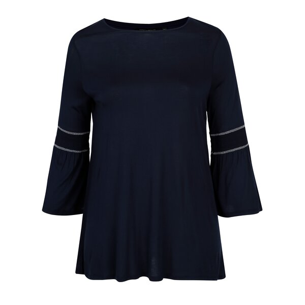 Tunica bleumarin cu maneci clopot Dorothy Perkins Curve