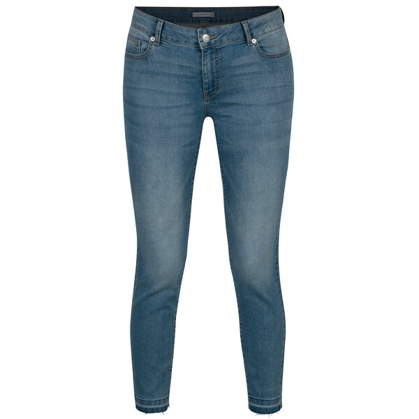 Blugi skinny albastri cu talie joasa - Jacqueline de Yong Jamie