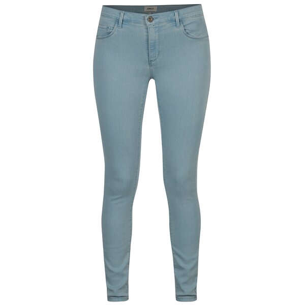 Blugi skinny bleu cu talie clasica - ONLY Rain