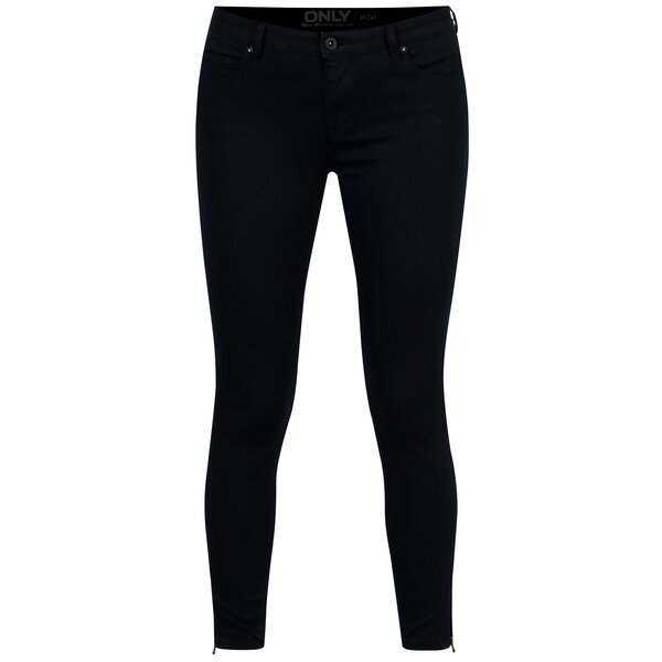 Pantaloni skinny bleumarin cu talie clasica - ONLY Serena