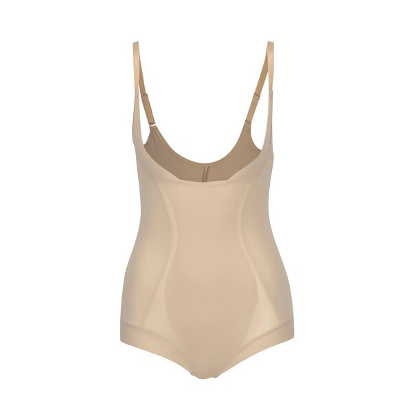 Body bej cu insertii din tule Maidenform