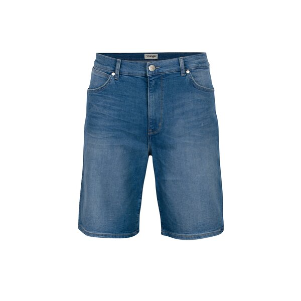 Blugi scurti albastri cu aspect prespalat pentru barbati - Wrangler