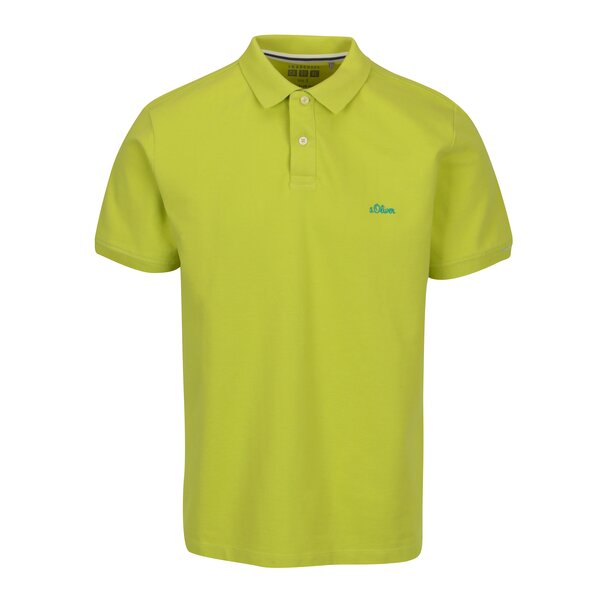 Tricou polo verde lime regular fit pentru barbati s.Oliver