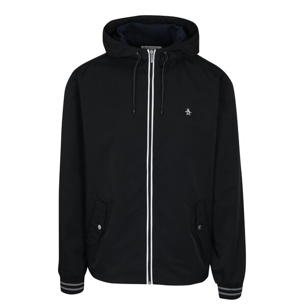 Jacheta neagra subtire cu gluga - Original Penguin Ratner