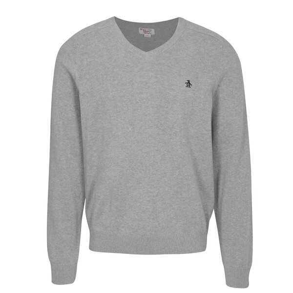 Pulover subtire gri melanj - Original Penguin Chester