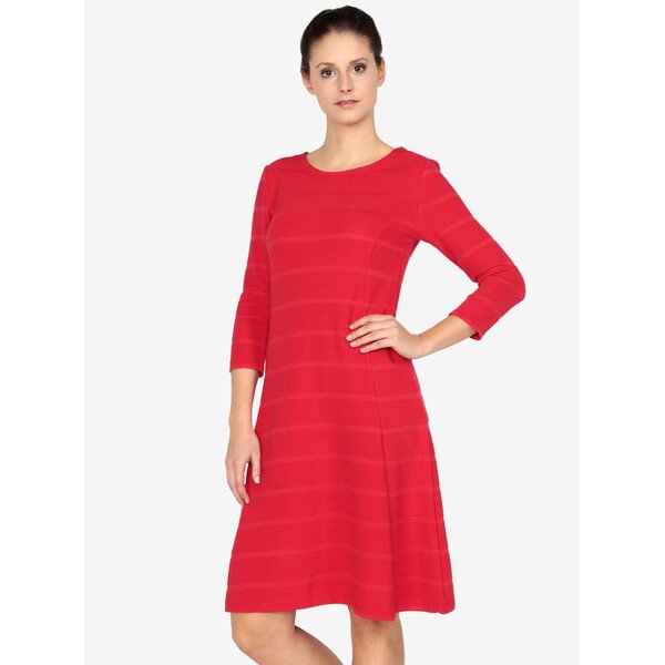 Rochie rosie cu maneci 3/4 s.Oliver