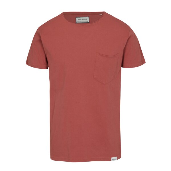 Tricou caramiziu cu buzunare - Shine Original