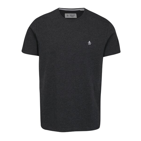 Tricou gri inchis melanj - Original Penguin Pin Point
