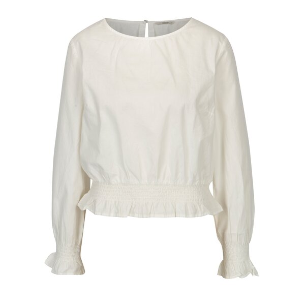 Bluza crem cu terminatii elastice - ONLY Maia
