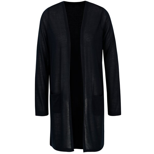 Cardigan lung bleumarin cu buzunare VERO MODA Wilma