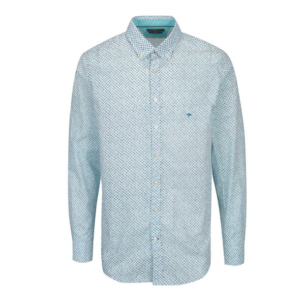 Camasa crem & albastru cu print floral - Fynch-Hatton
