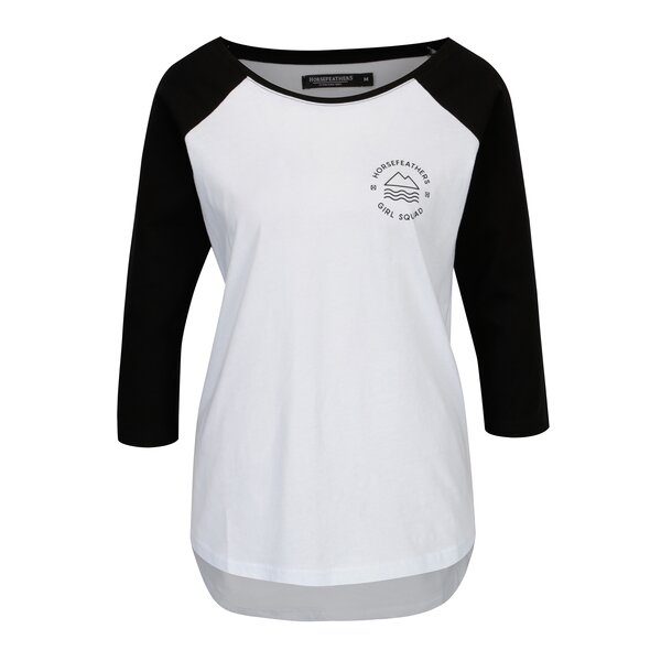 Bluza alb&negru pentru femei - Horsefeathers Linn