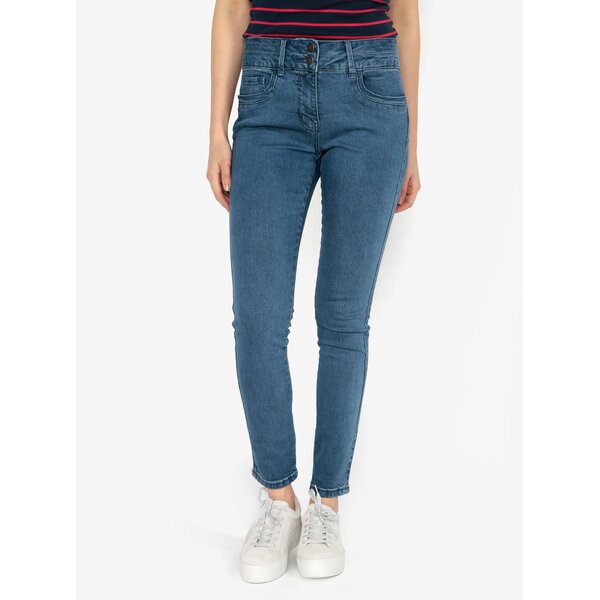 Blugi slim fit albastri cu talie clasica - M&Co