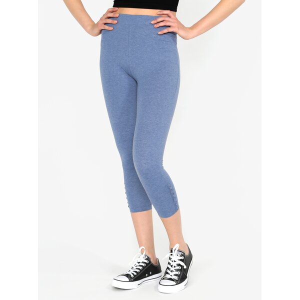 Leggings 3/4 albastri cu nasturi decorativi - M&Co