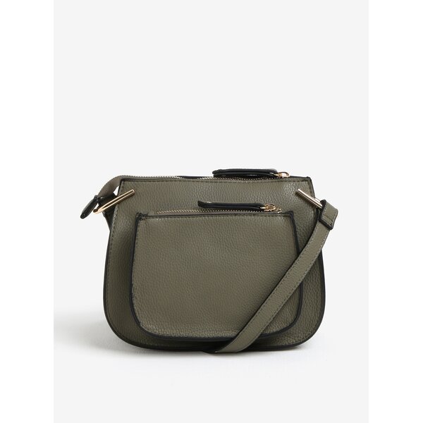 Geanta crossbody kaki cu aspect de piele - Dorothy Perkins