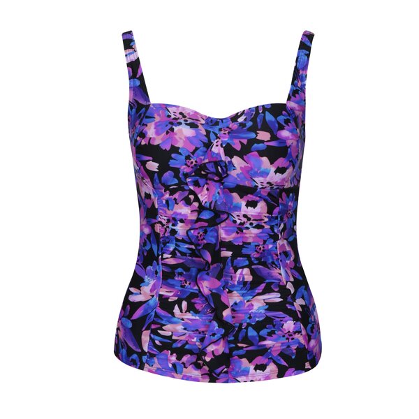 Top cu print multicolor floral pentru costum de baie M&Co