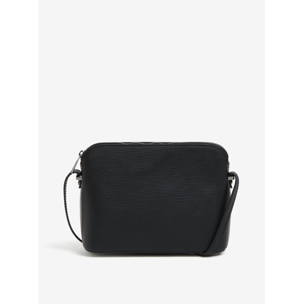 Geanta neagra crossbody din piele naturala KARA