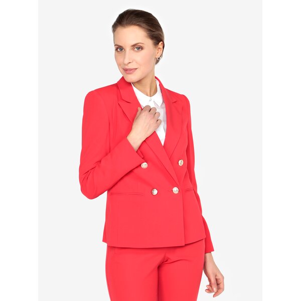 Sacou rosu cu umeri intariti si buzunare - Miss Selfridge
